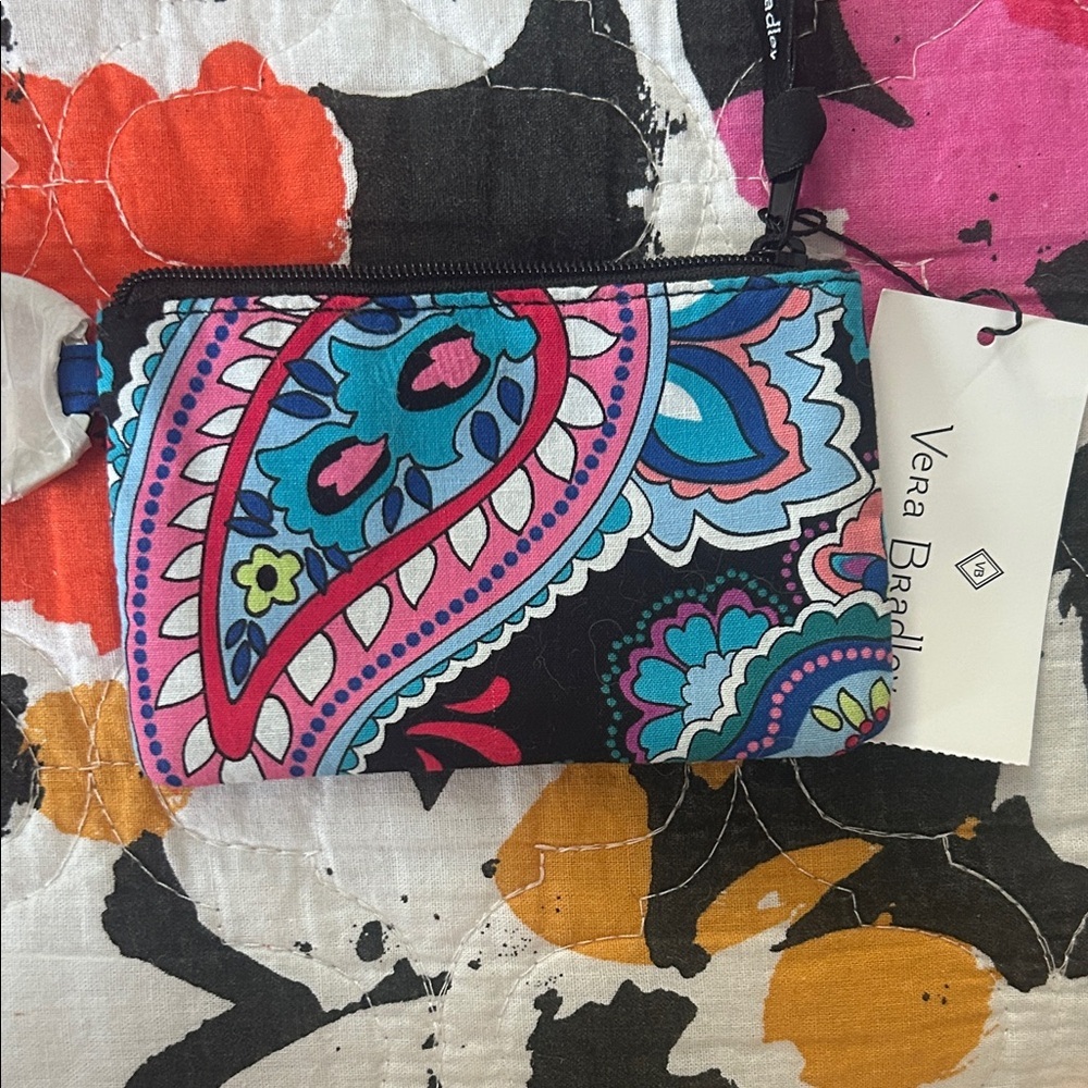 Vera Bradley Multicolor Paisley Cosmetic Bag - Picture 1 of 2